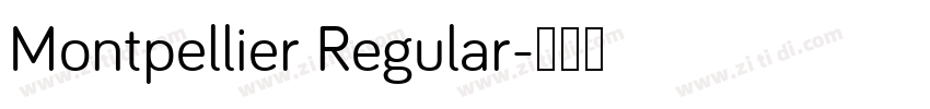 Montpellier Regular字体转换
